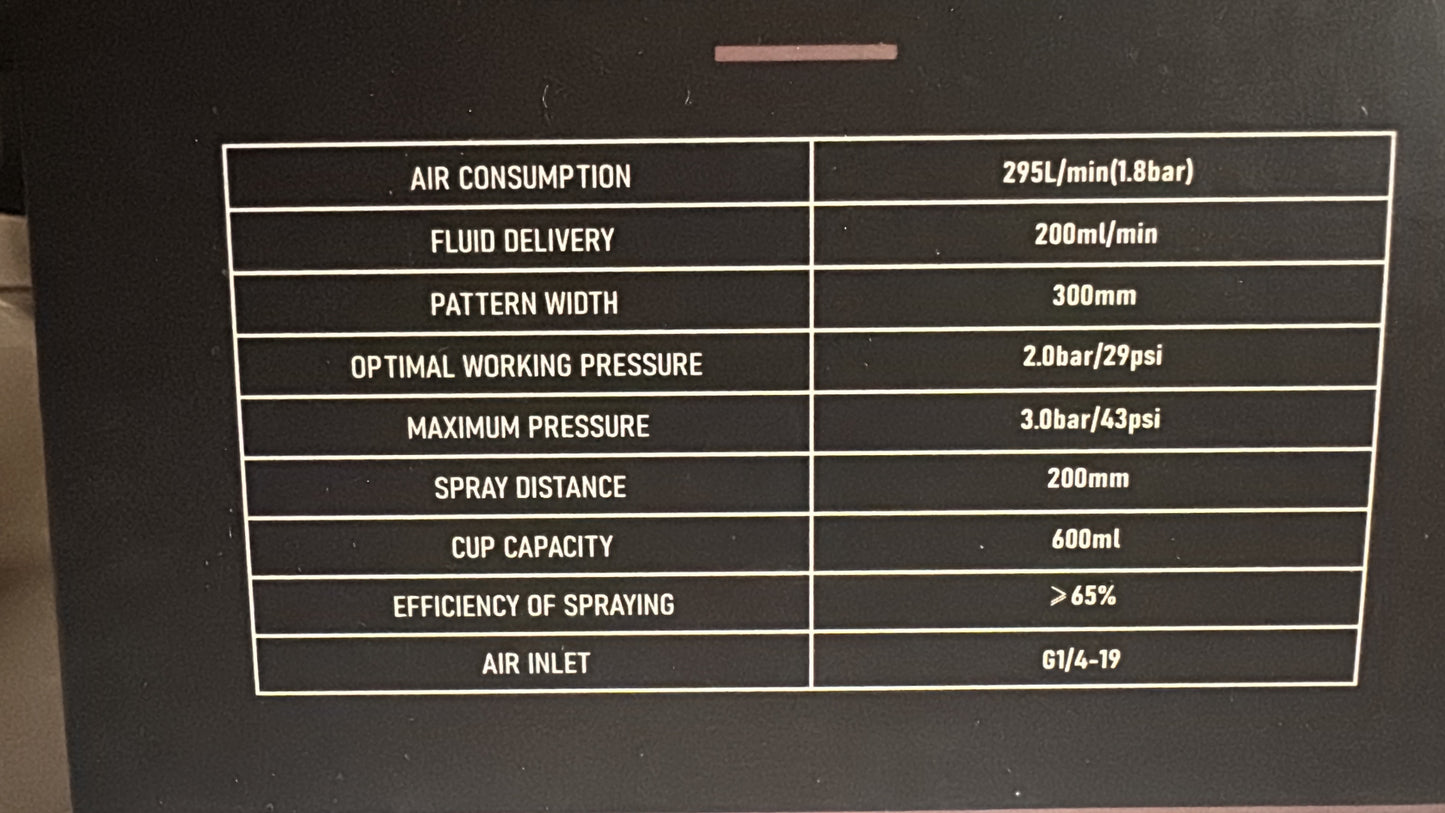 THE BEAST X 1.3mm LVMP HTE NEW Carbon print edition Paint Gun SPRAYER for CLEARCOAT
