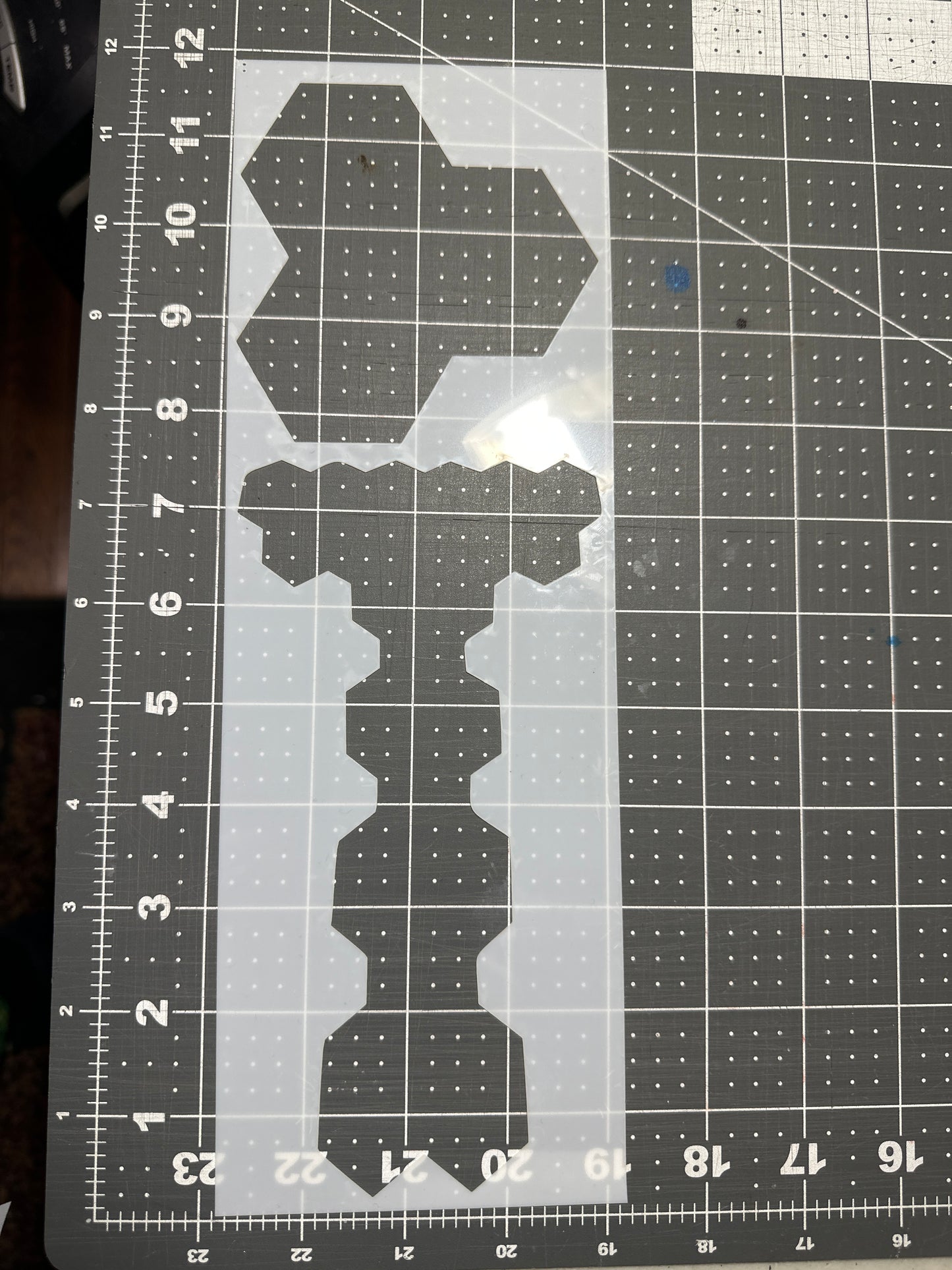 Alien Skin Hexagon Hex 3D Airbrush Stencil Set 6pc MYLAR REUSEABLE