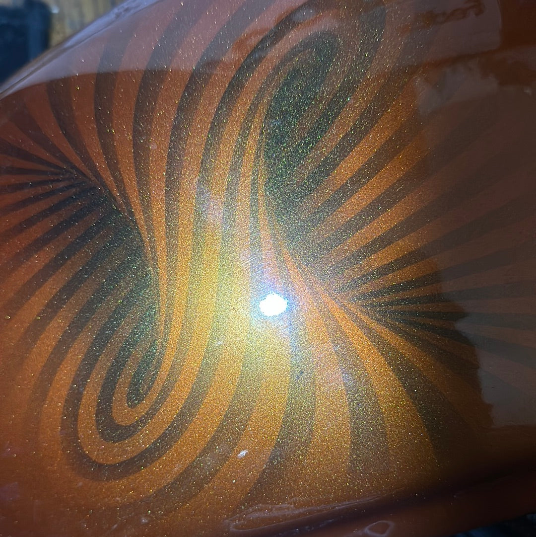 4X Set 5-6" AIRBRUSH STENCILS Round 3D EFFECT DESIGNS , Stick on ONLY