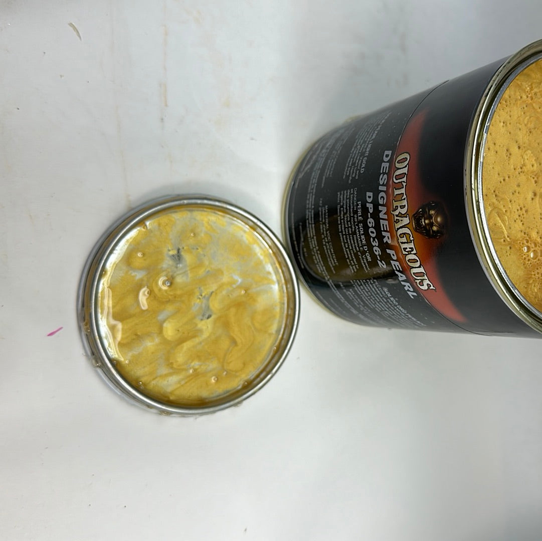 Outrageous SOLID PEARL LIGHT GOLD basecoat 1:1 mix