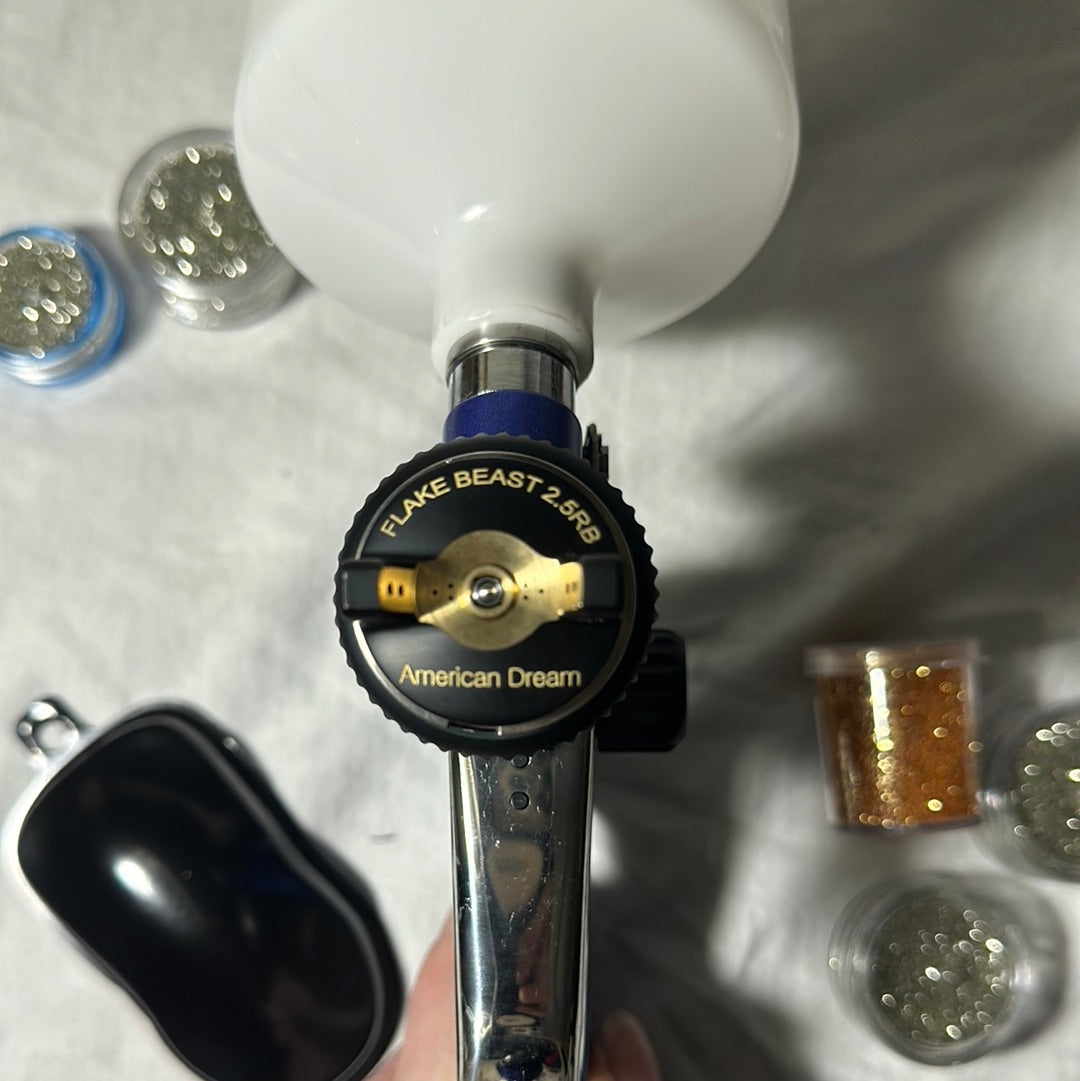 PRESALE!!! FLAKE BEAST 2.5mm LVMP PAINT GUN SPRAYER for FLAKES, SUPER HIGH BUILD PRIMER, POLYESTER FILLER