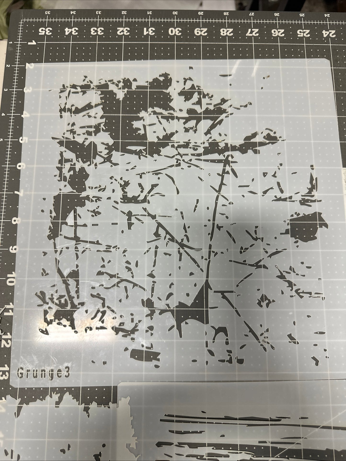 Grunge 3 Texture LG AIRBRUSH Paint STENCIL Reusable