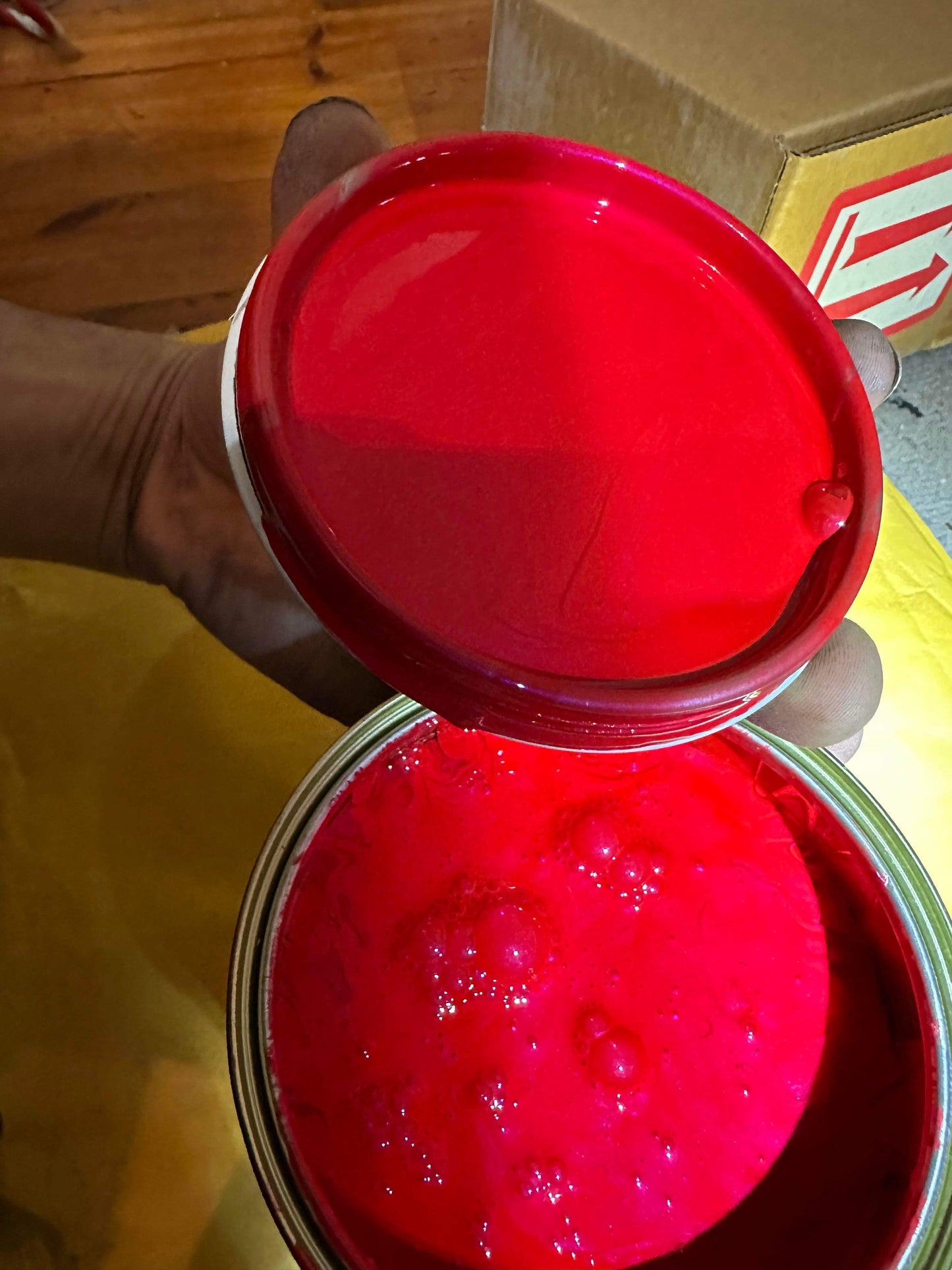 Outrageous MONZA RED PEARL basecoat 1:1 mix