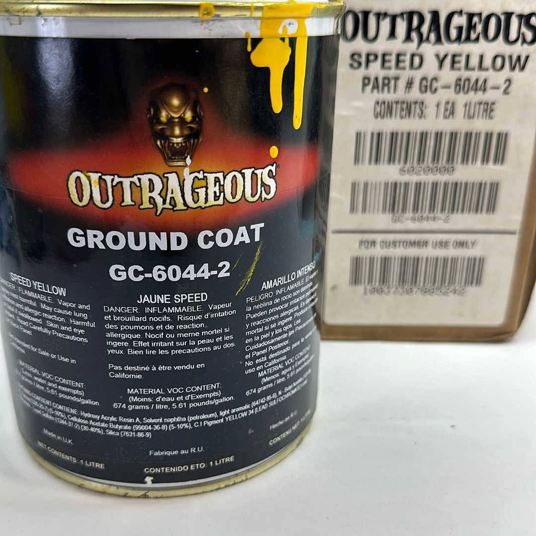 Outrageous Custom Paint SPEED YELLOW, bright yellow basecoat