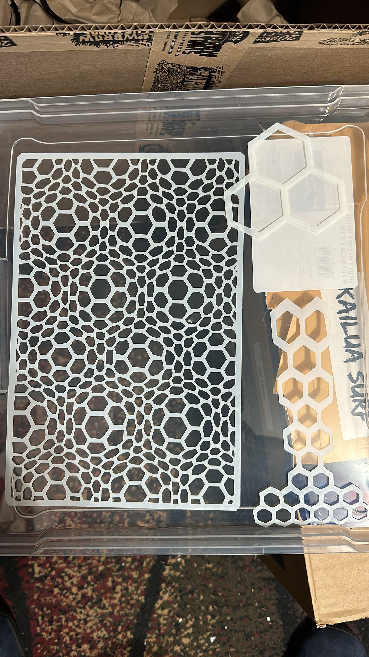 10 PACK SET LARGE BACKGROUND TEXTURE AIRBRUSH CUSTOM PAINT MYLAR STENCILS 12"