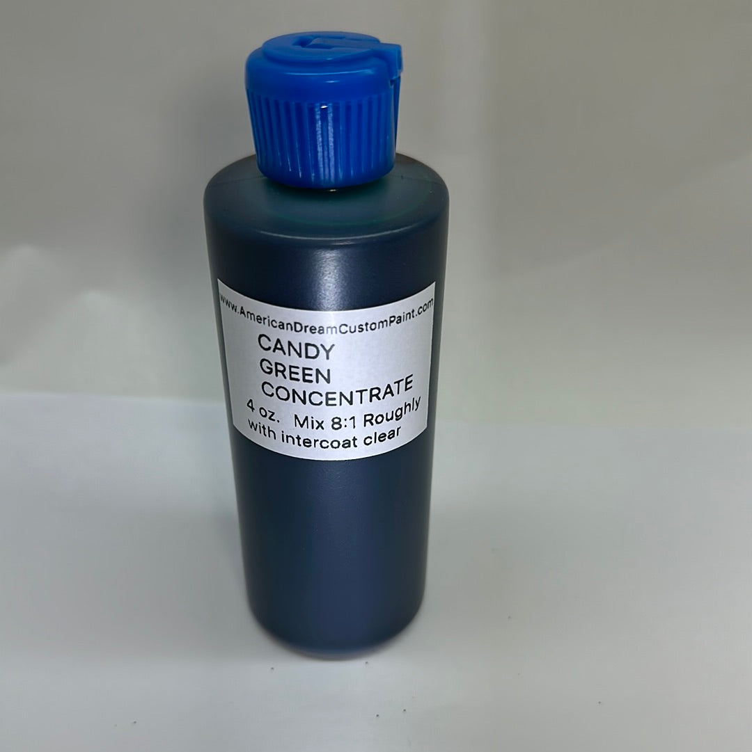 OUTRAGEOUS CANDY GREEN CONCENTRATE 4 oz & LITER 8:1 Mix