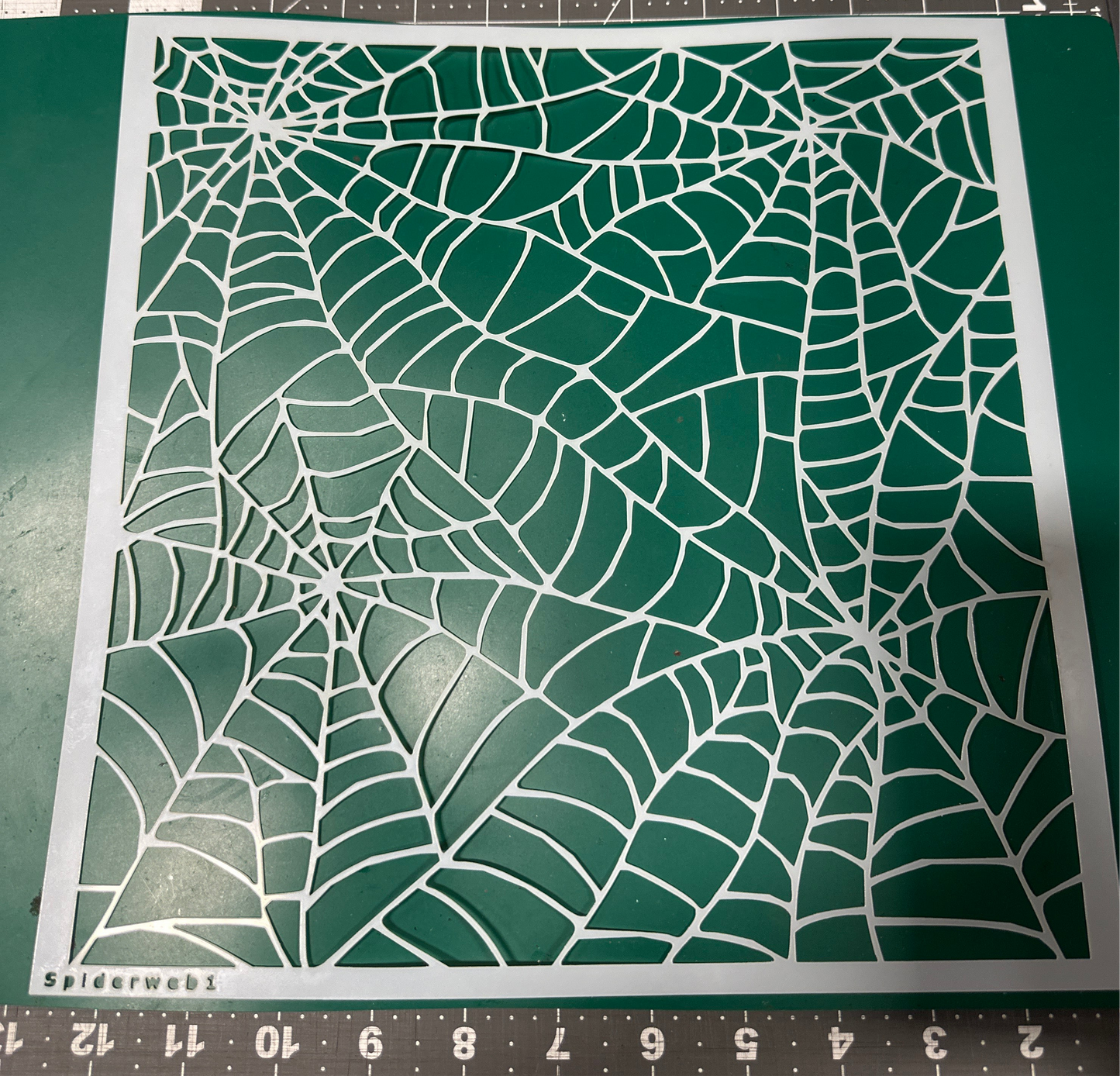 12” Spiderweb Web Webs Background AIRBRUSH Paint STENCIL Reusable