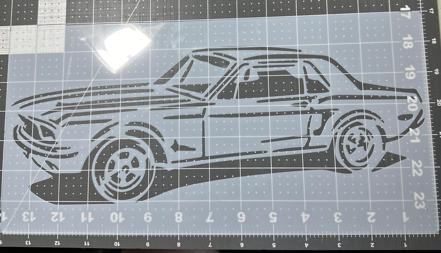Classic Car Mustang 60’s Ford AIRBRUSH Custom Paint STENCIL 14x8” Mylar Reusable LARGE