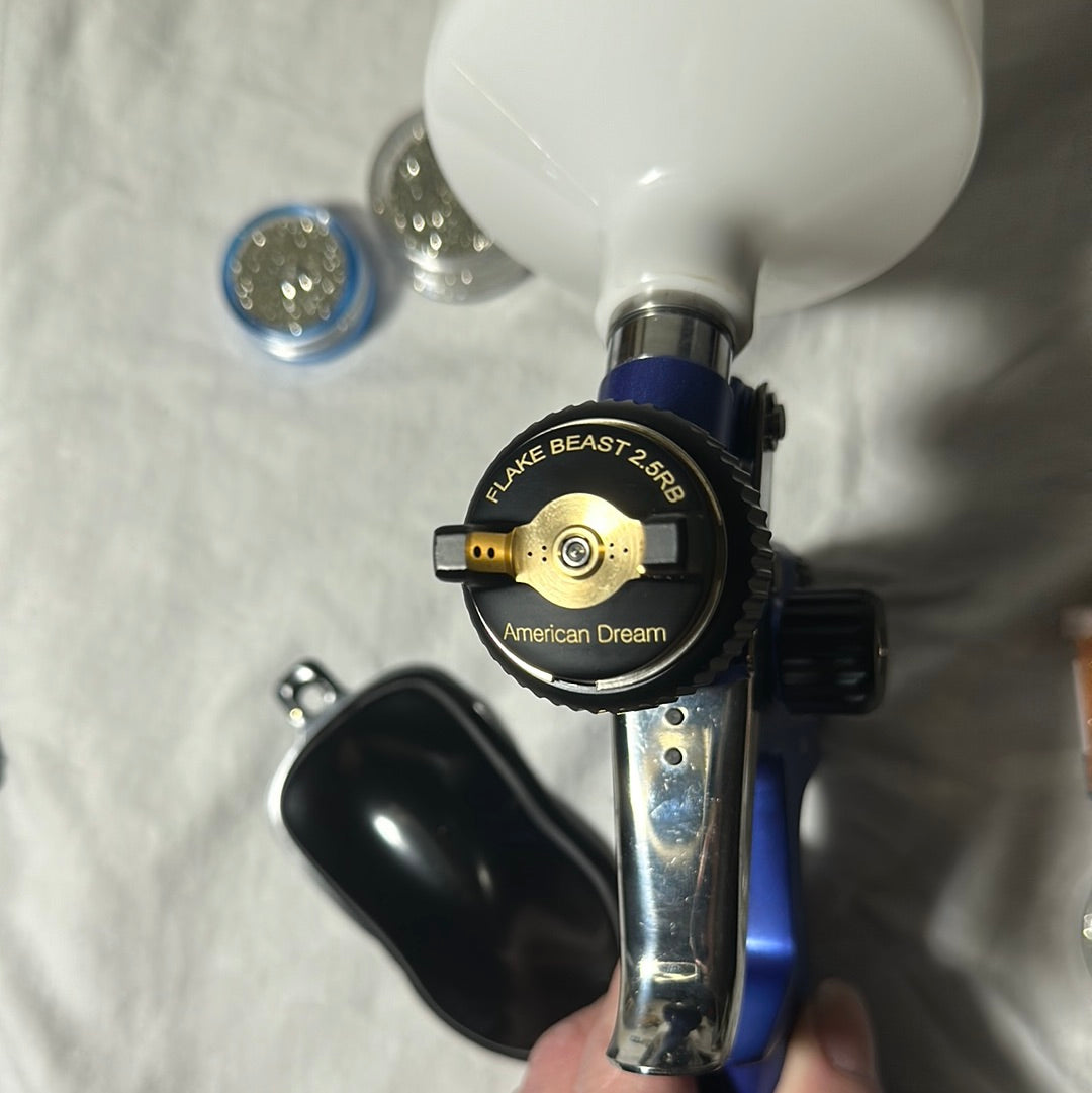 PRESALE!!! FLAKE BEAST 2.5mm LVMP PAINT GUN SPRAYER for FLAKES, SUPER HIGH BUILD PRIMER, POLYESTER FILLER