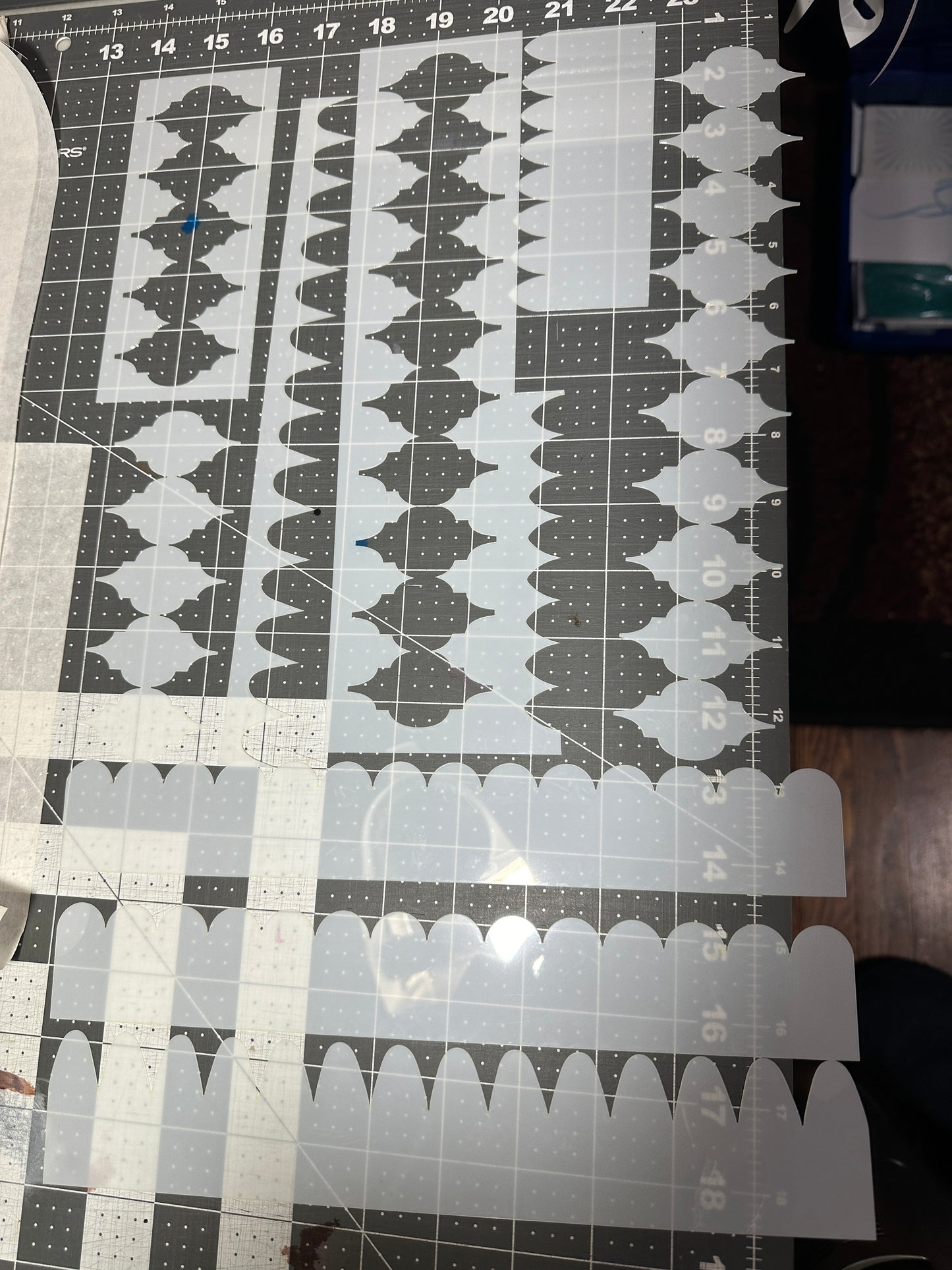 Fish Scales strips & Moroccan 8pc set MYLAR reuseable