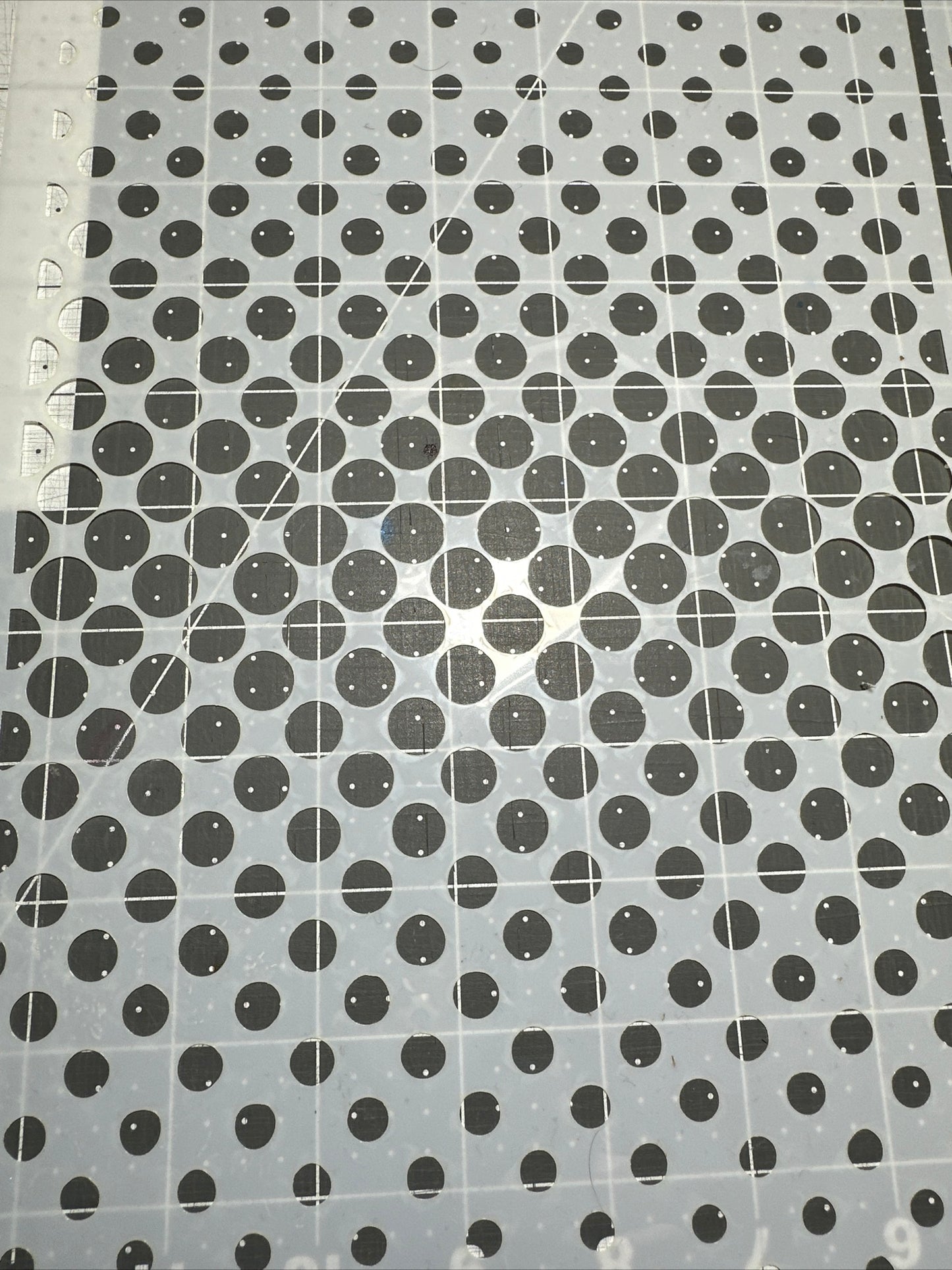 Circles Dots Faded Fade 2pc Set 12”