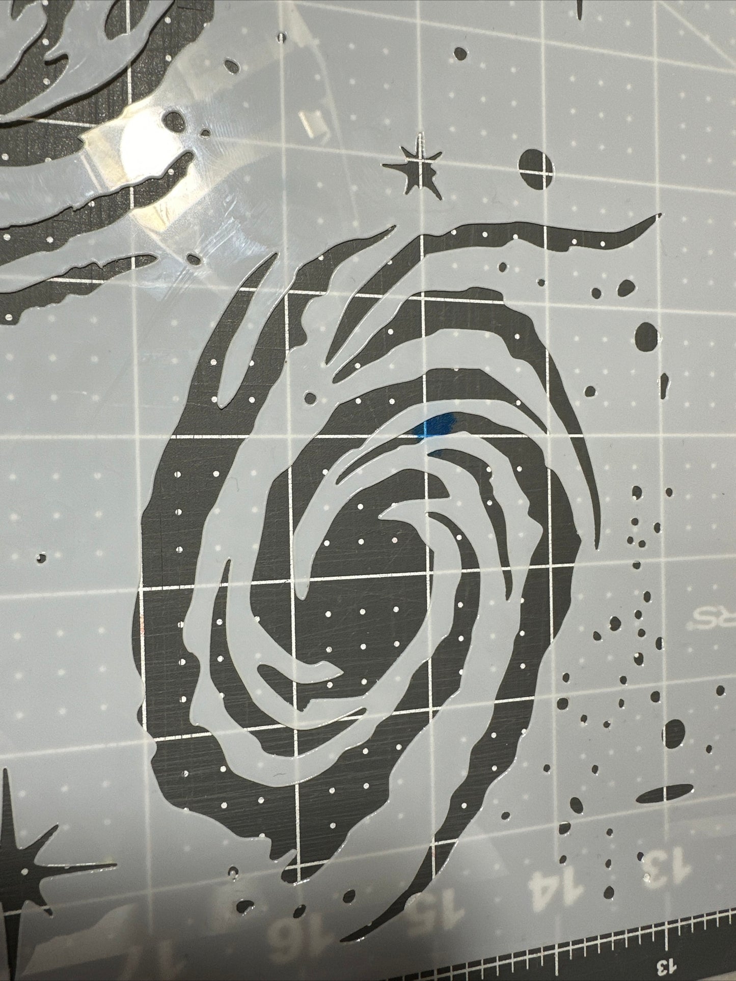 Galaxy Space Stars Airbrush Stencil 12” Mylar Reuseable