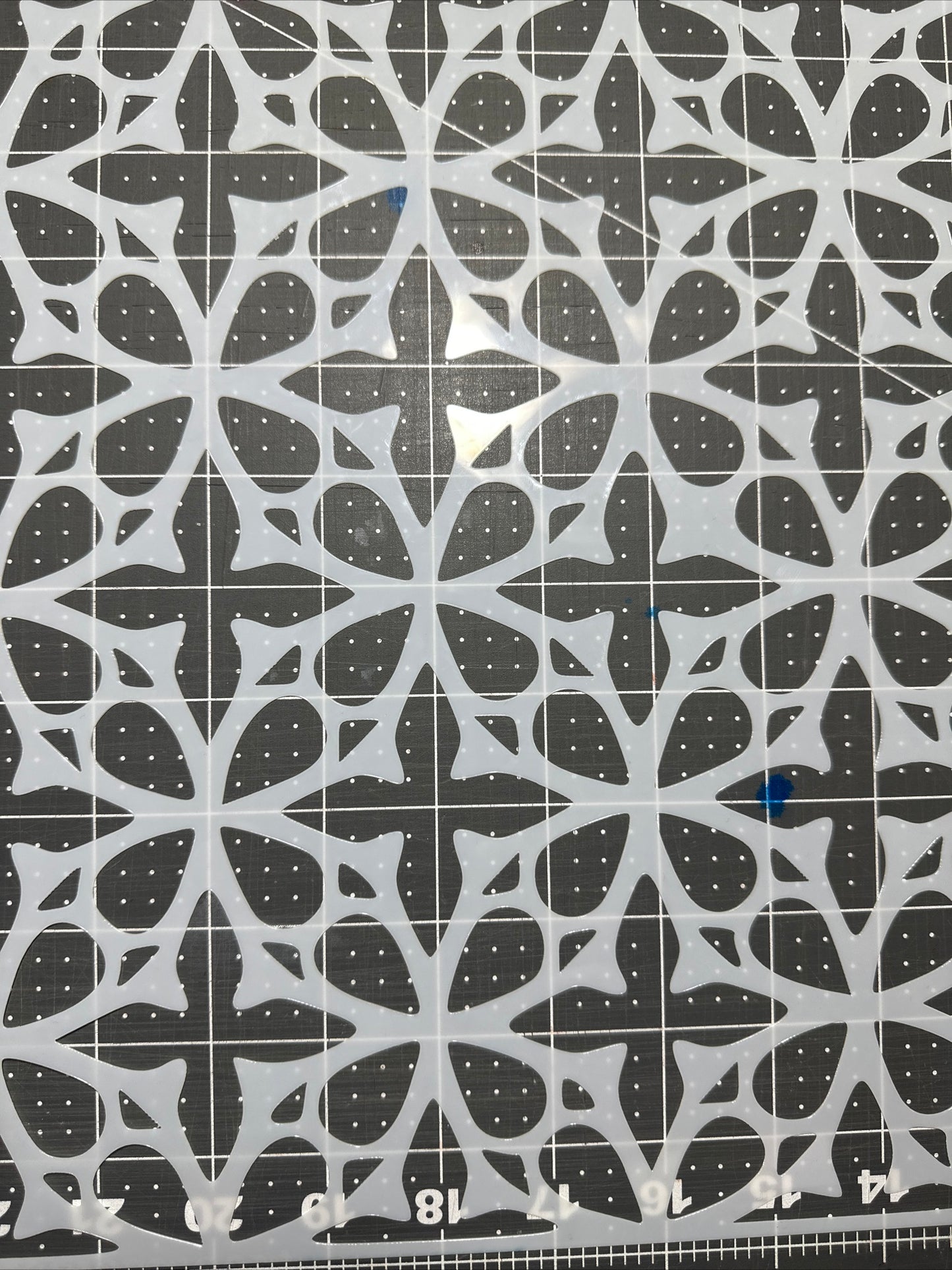 Stained glass Window Geometric AIRBRUSH Paint STENCIL Mylar 12” REUSEABLE