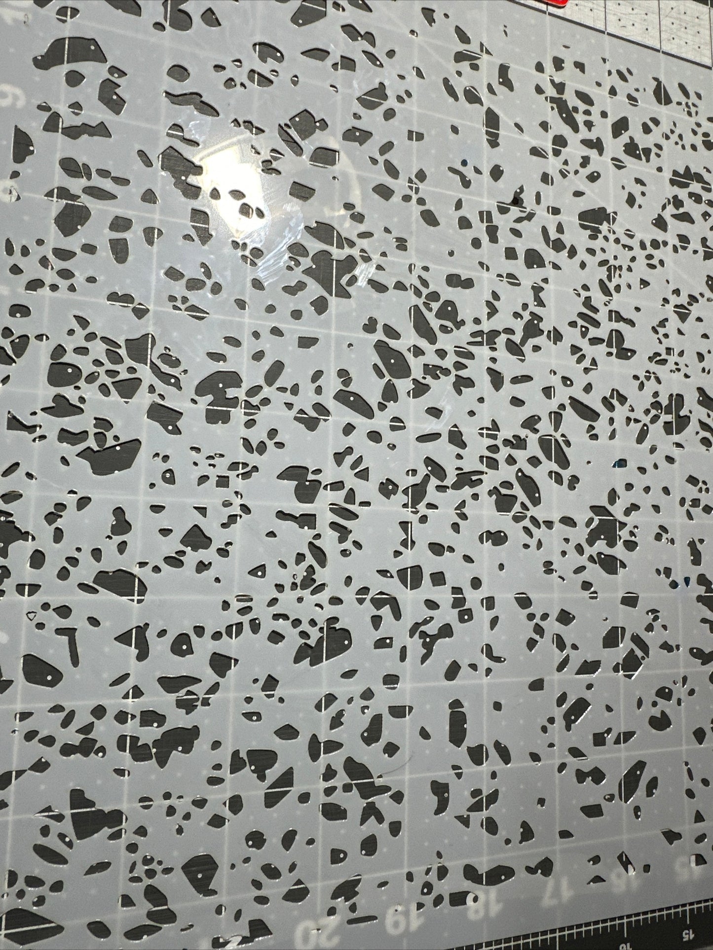 12” GRUNGE TEXTURE Confetti AIRBRUSH Motorcycle Paint STENCIL Mylar 10mil reuseable stencils