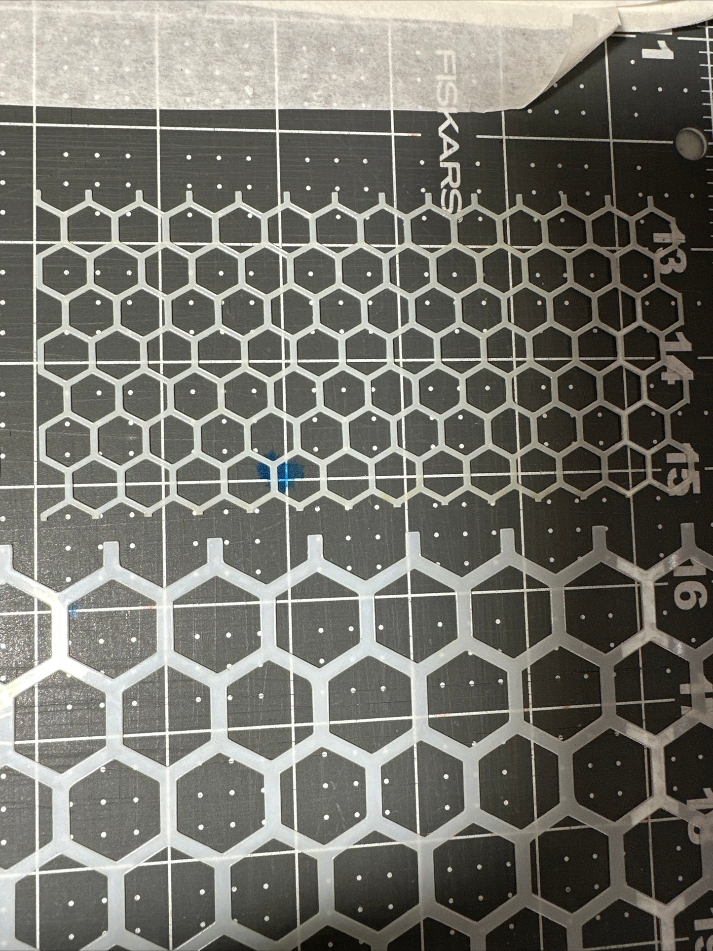 HEXAGON HEX HONEYCOMB 3pc SET Airbrush stencils Mylar reuseable