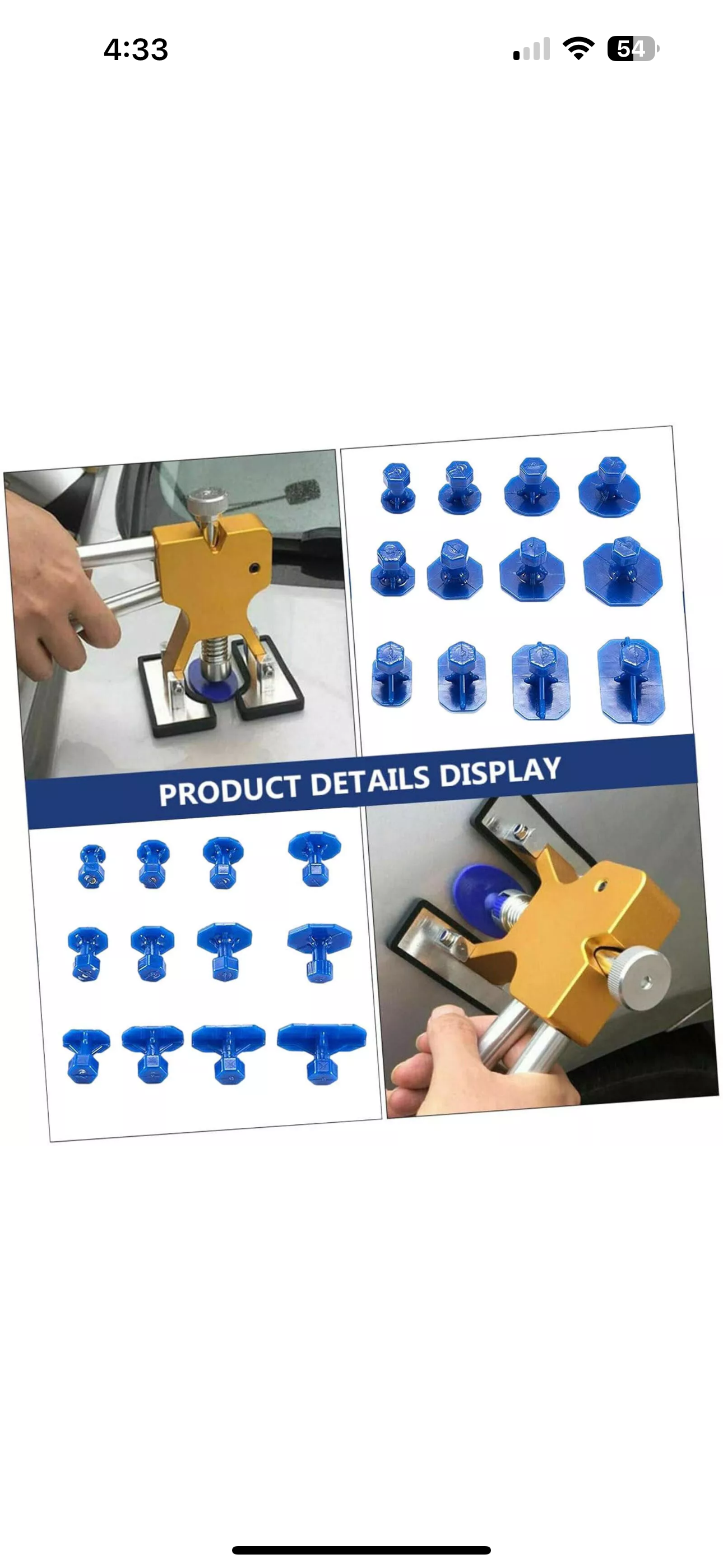PDR GLUE PULL TAB KIT 18pcs Diff shapes and sizes