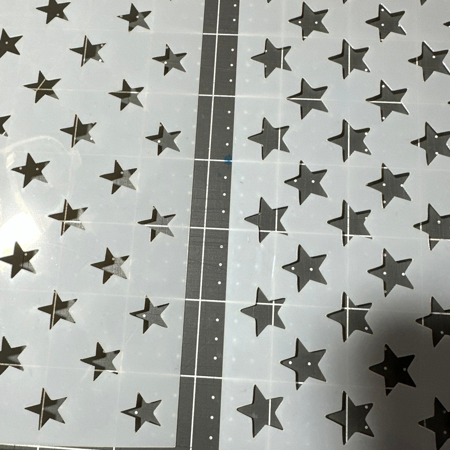 50 STARS FLAG 5pc AIRBRUSH Custom Paint STENCILS SET Kit Mylar 10mil Reuseable 5