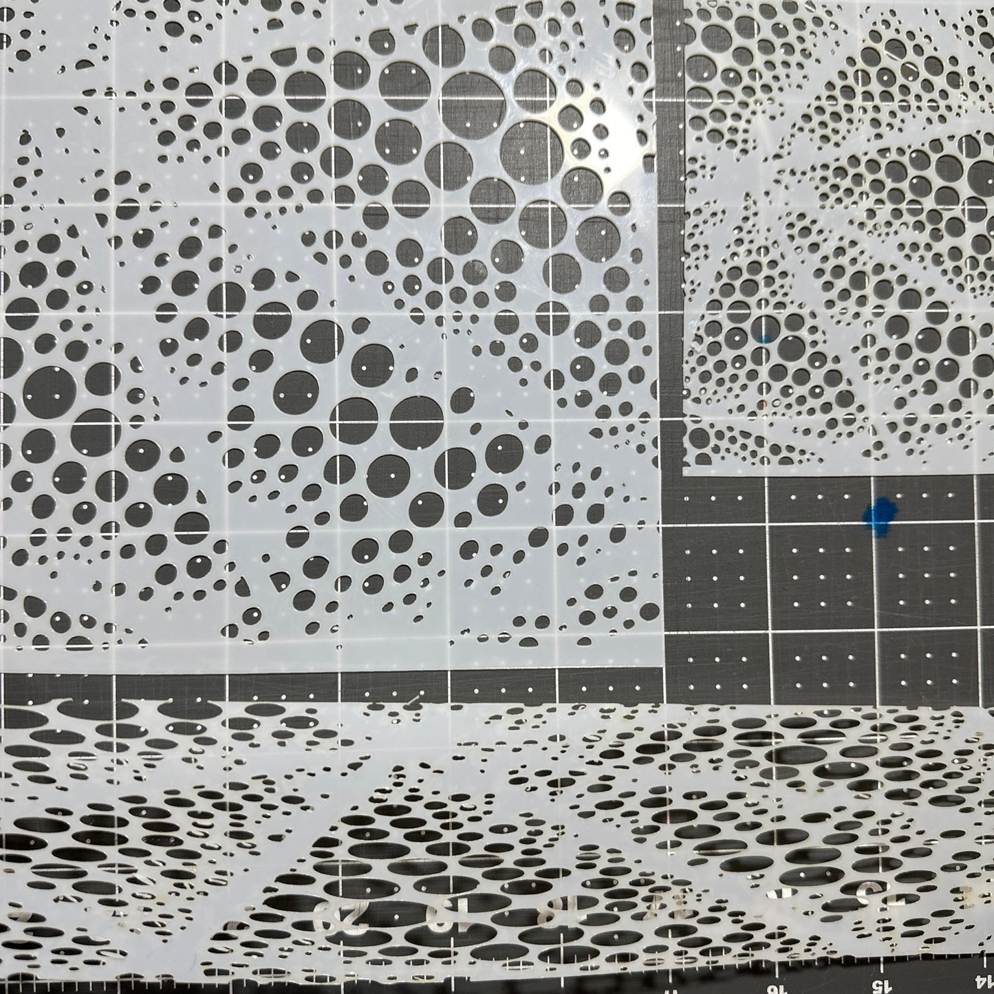 Water Drops Coral 3pcs AIRBRUSH Custom Paint STENCIL STENCILS Mylar 10mil Reusable