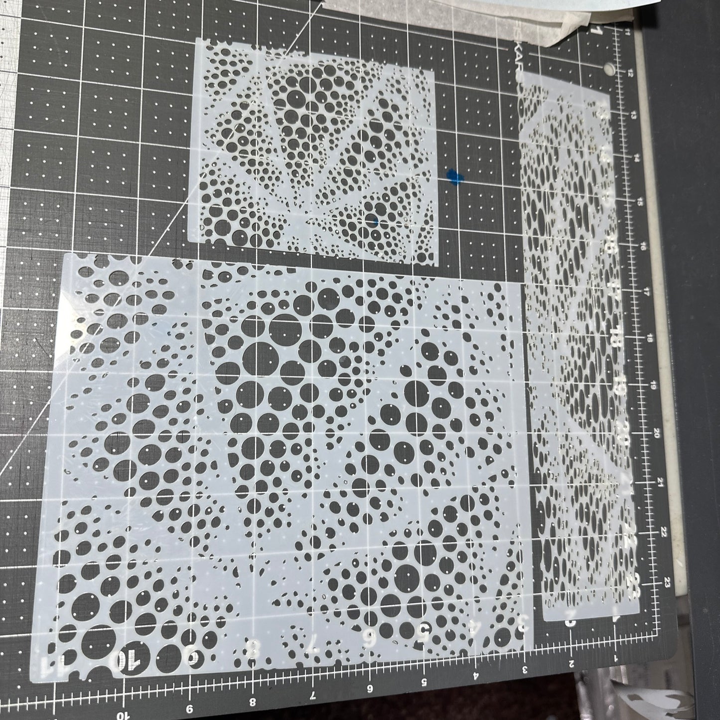 Water Drops Coral 3pcs AIRBRUSH Custom Paint STENCIL STENCILS Mylar 10mil Reusable