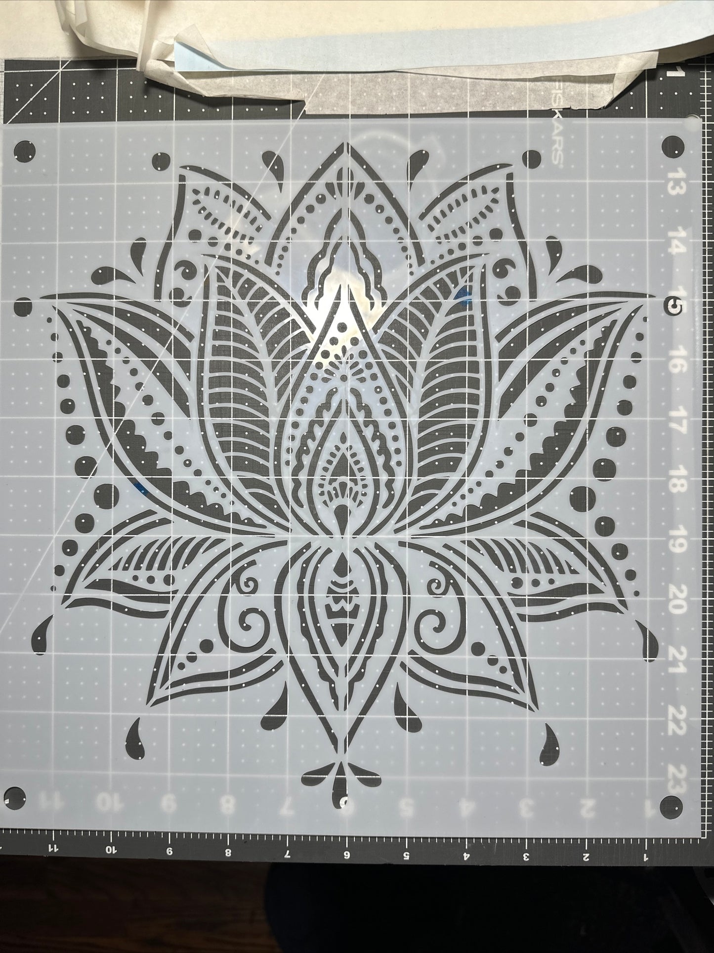9pc MANDALA FULL SET 12” LG AIRBRUSH Custom Paint STENCILS Mylar Reusable Stencil