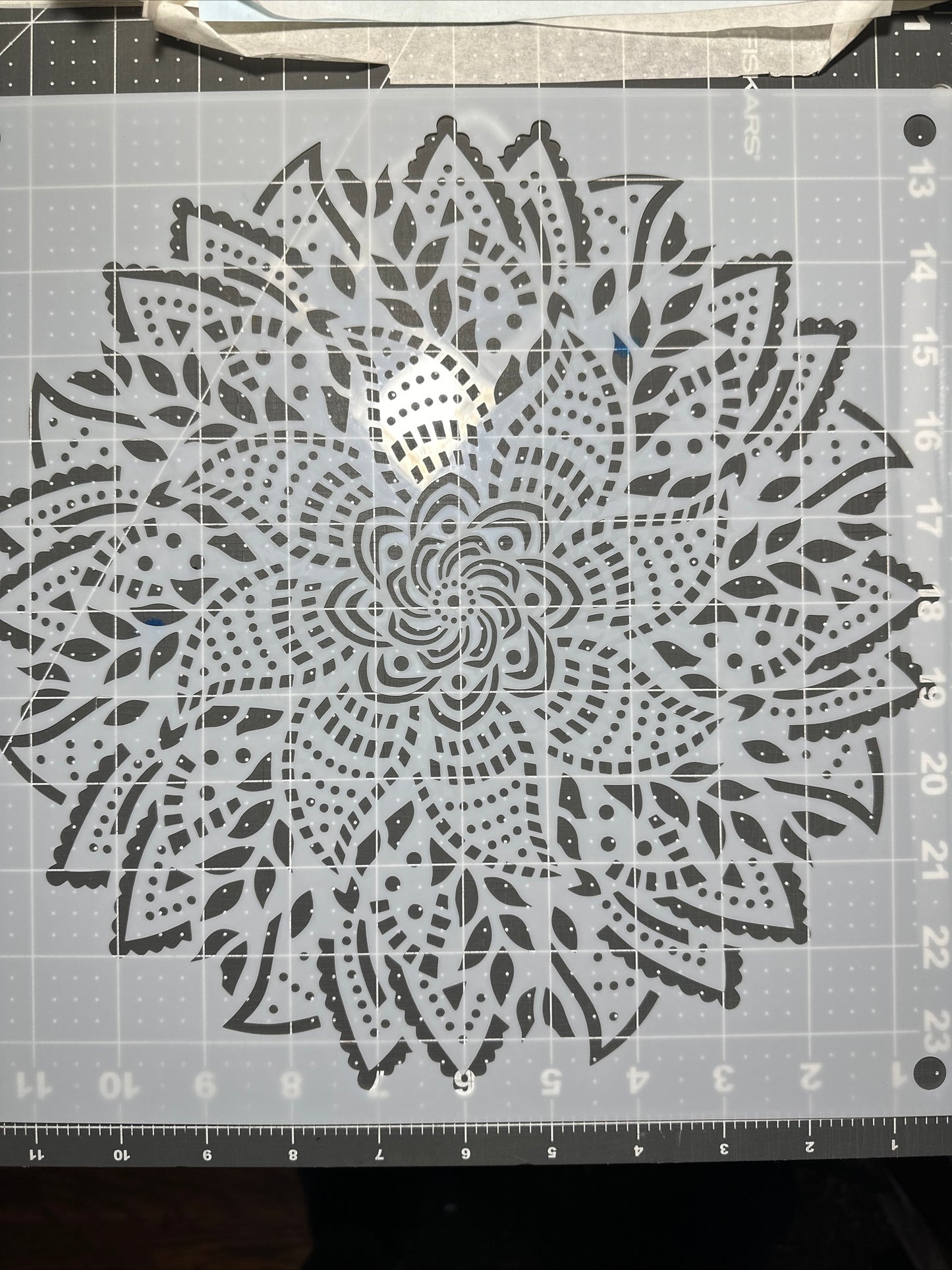 9pc MANDALA FULL SET 12” LG AIRBRUSH Custom Paint STENCILS Mylar Reusable Stencil