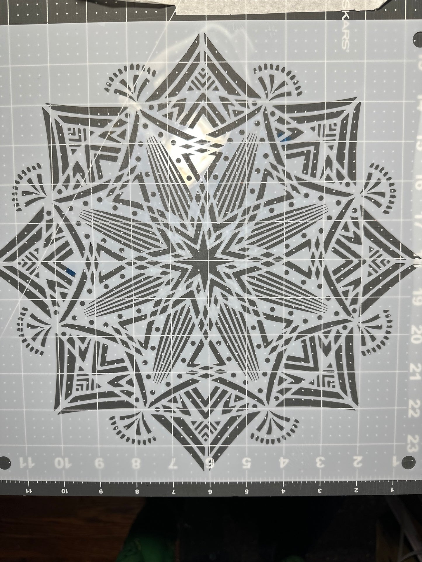 9pc MANDALA FULL SET 12” LG AIRBRUSH Custom Paint STENCILS Mylar Reusable Stencil