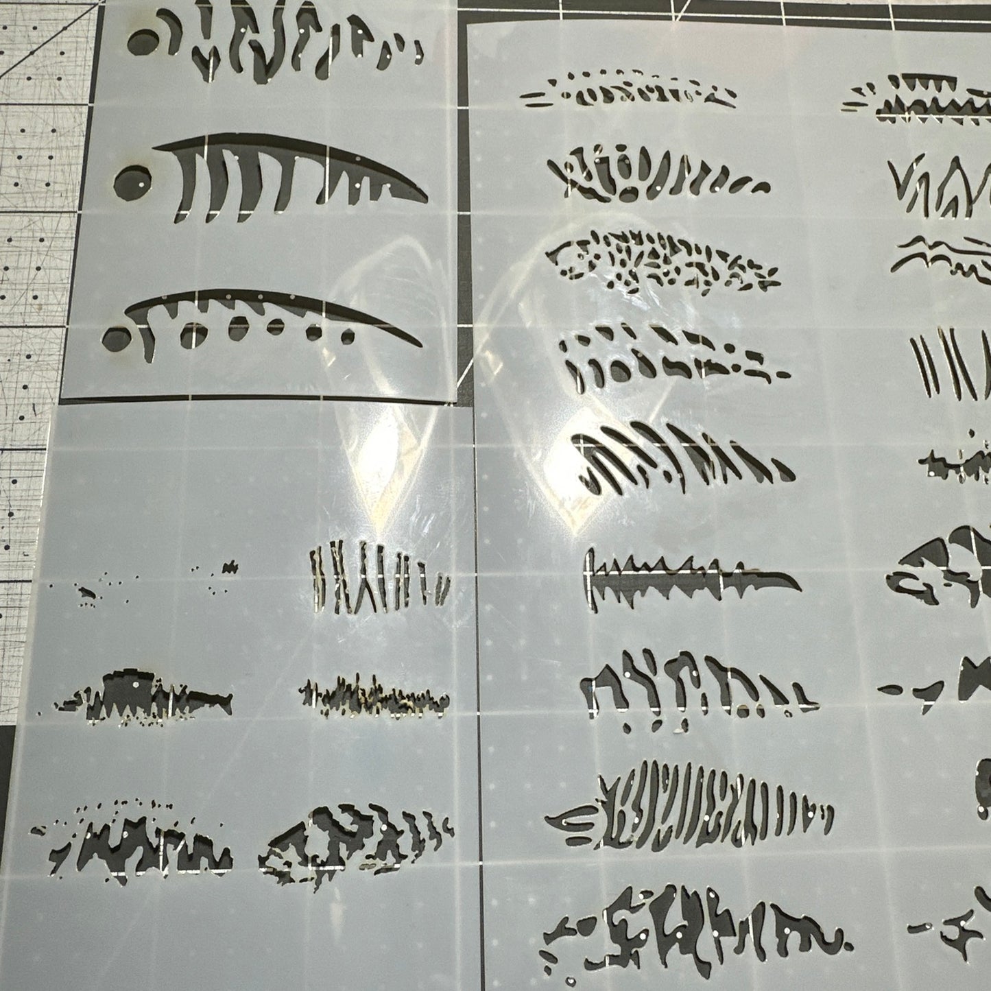 FISHING FISH LURE PAINTING 4pc SET AIRBRUSH Custom Paint STENCILS Mylar Reusable Stencil 60+ styles