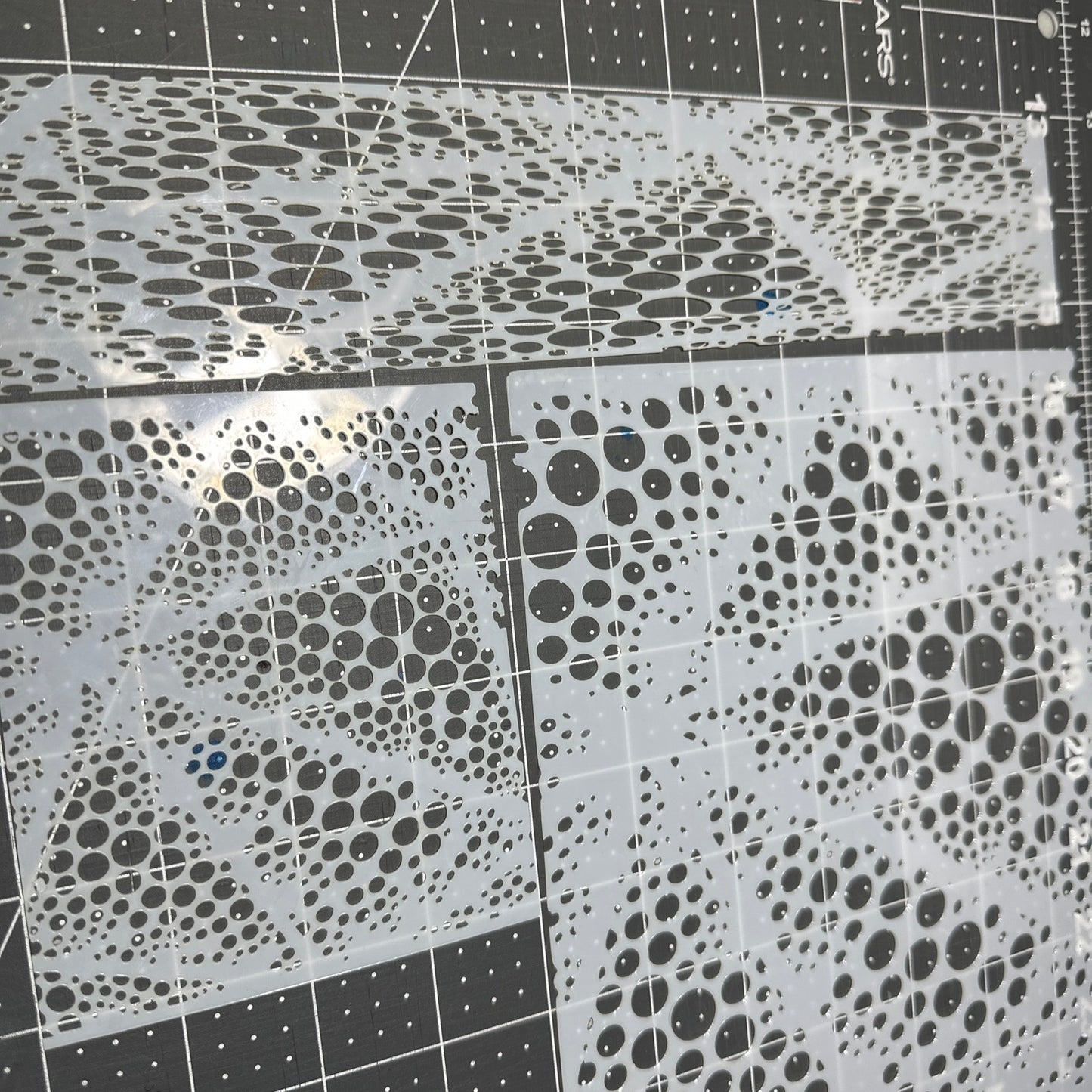 Sudsy Coral Bubbles Water Octopus Airbrush Stencil Set 3pc set MYLAR REUSEABLE