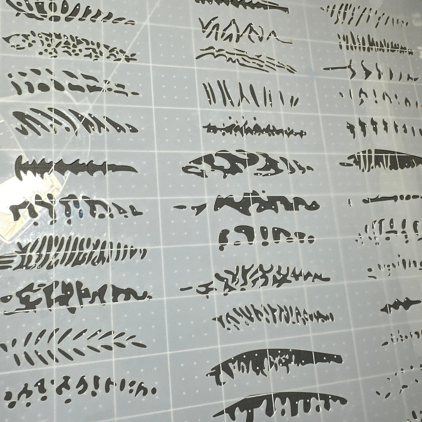 Med/Lg FISHING FISH LURE PAINTING 11.5” AIRBRUSH Custom Paint STENCIL Mylar Reusable Stencil 39 styles 2.75”-3”