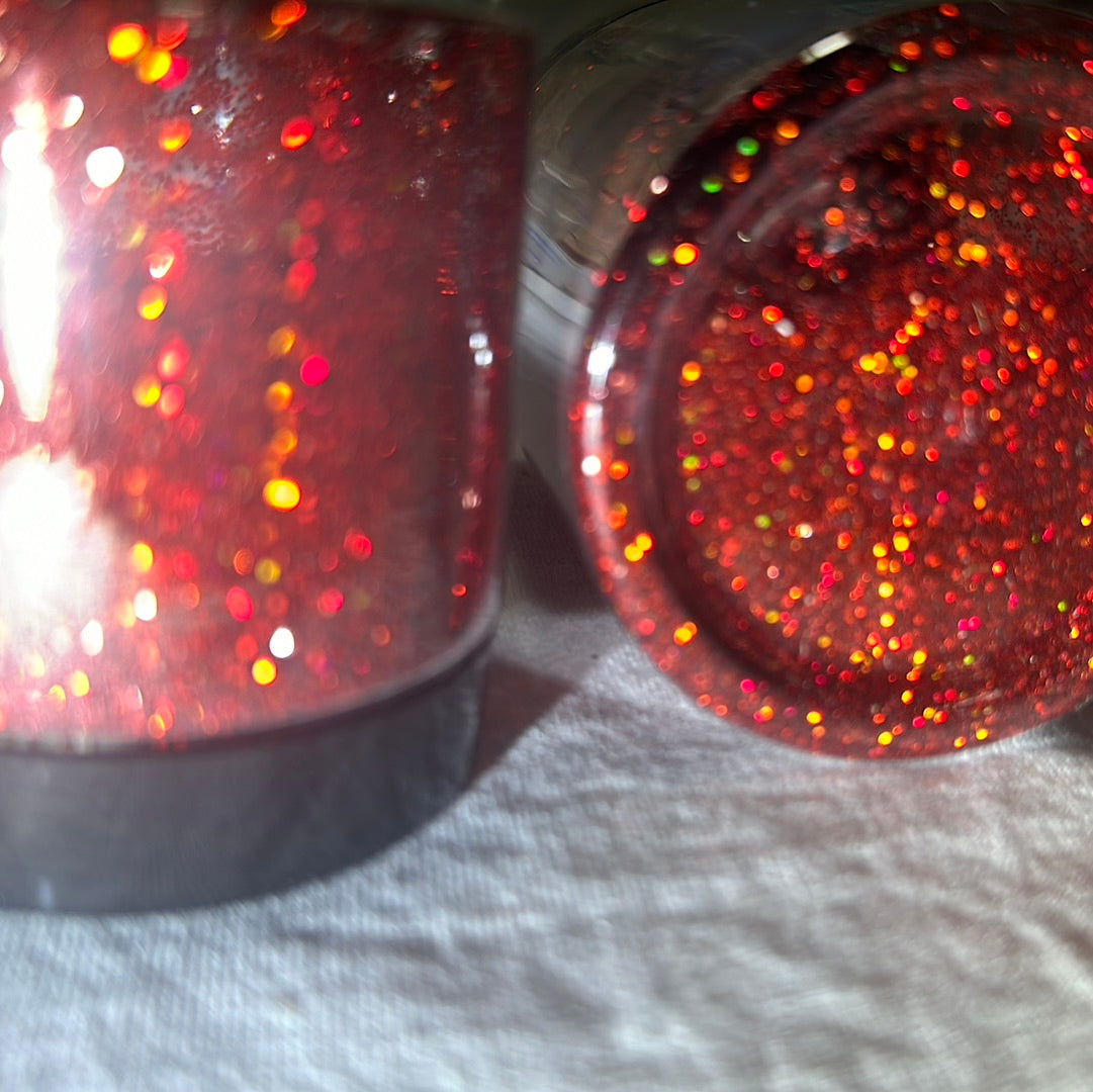 1/4 LB (4oz) HOLOGRAPHIC RED METAL FLAKE  .004 .008 .015 .025