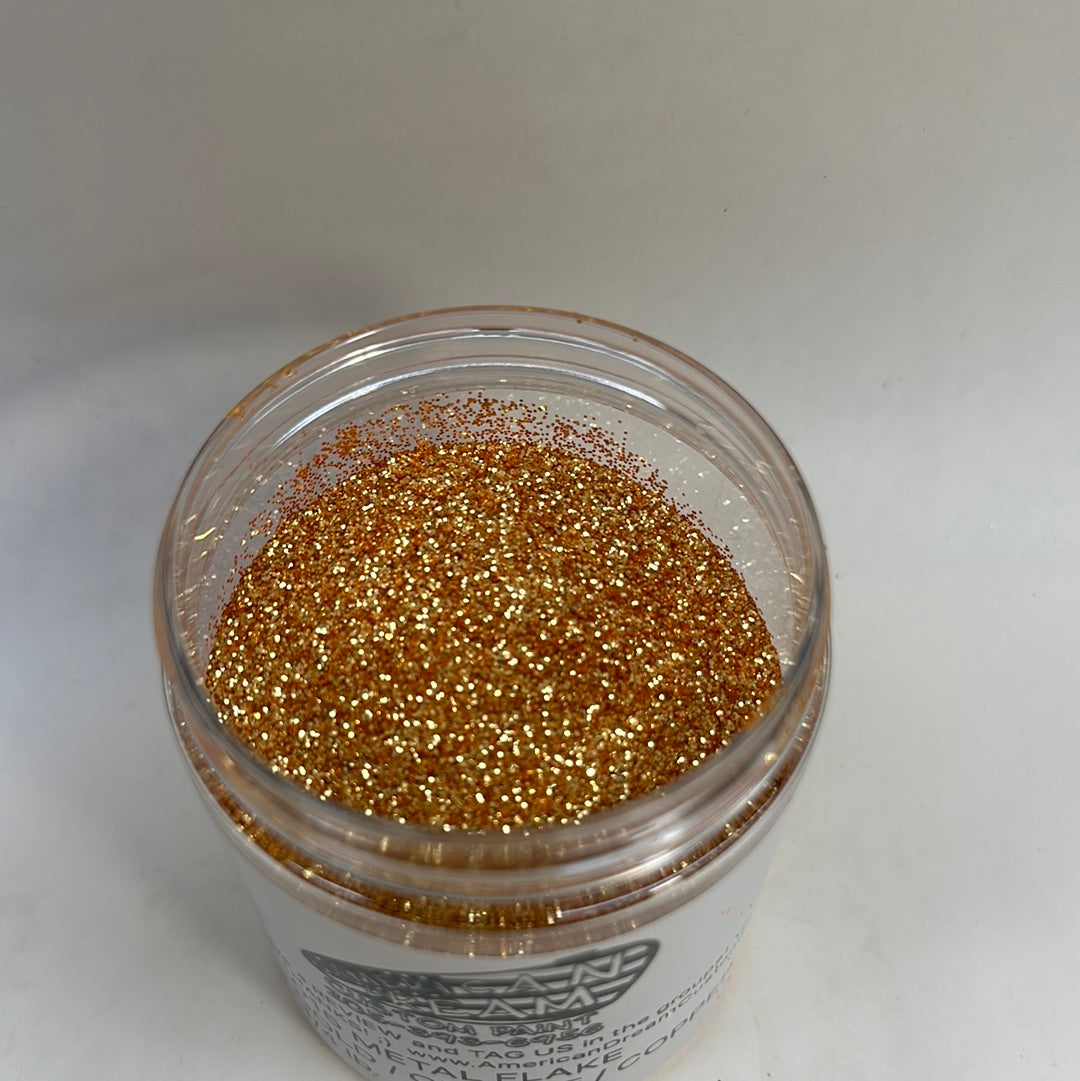 1/4 LB (4oz) GOLD ORANGE COPPER METAL FLAKE  .002 .004 .008 .015