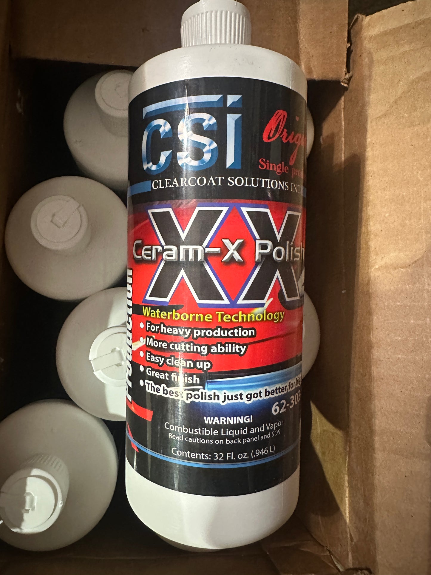 CSI CERAM XX POLISH / COMPOUND QUART 32oz THE NEWEST FORMULA!