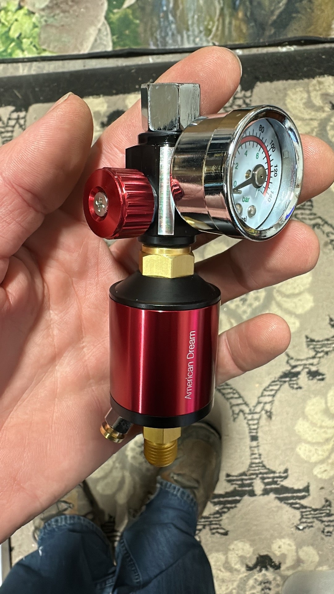 WATER TRAP AIR FILTER REGULATOR 2 in 1, Aluminum, GLASS FACE