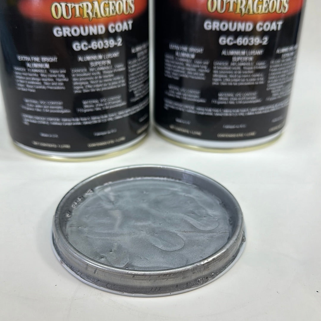 Outrageous Custom Paint EXTRA FINE BRIGHT SILVER ALUMINUM 1:1 basecoat GREAT FOR UNDER CANDY