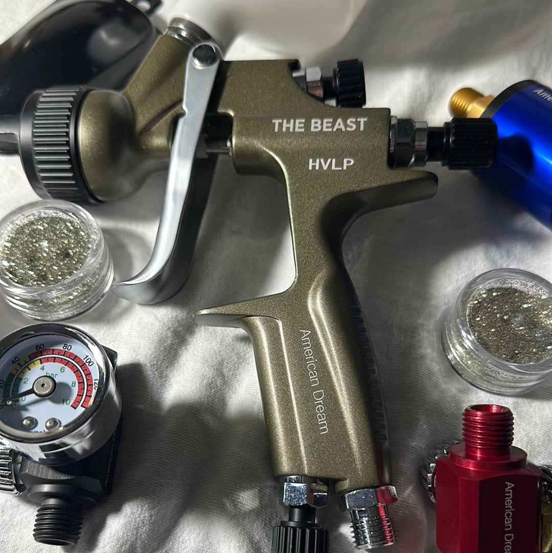 THE BEAST PAINT GUN SPRAYER 1.3mm HVLP for BASECOAT & CLEARCOAT