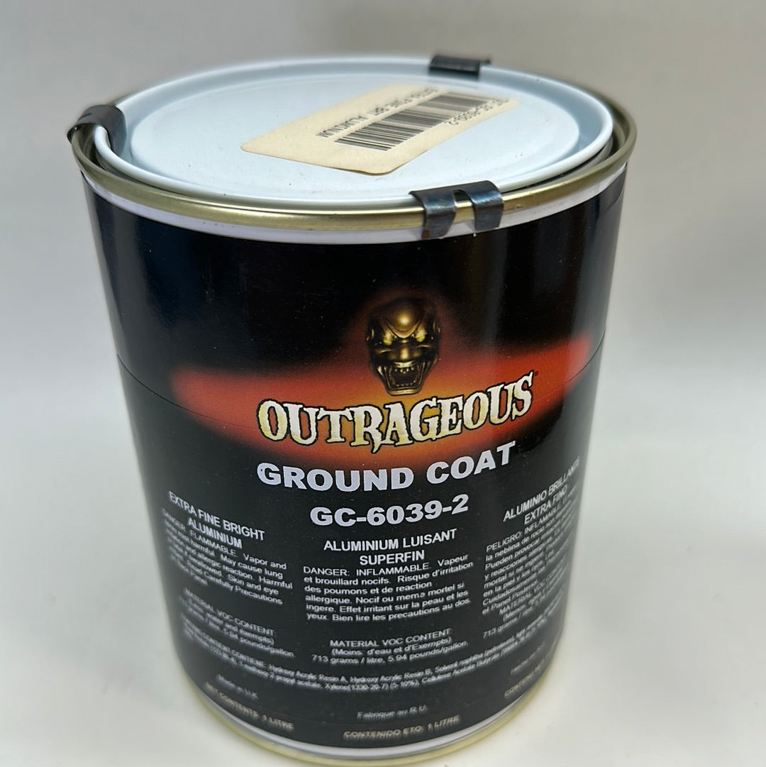 Outrageous Custom Paint EXTRA FINE BRIGHT SILVER ALUMINUM 1:1 basecoat GREAT FOR UNDER CANDY