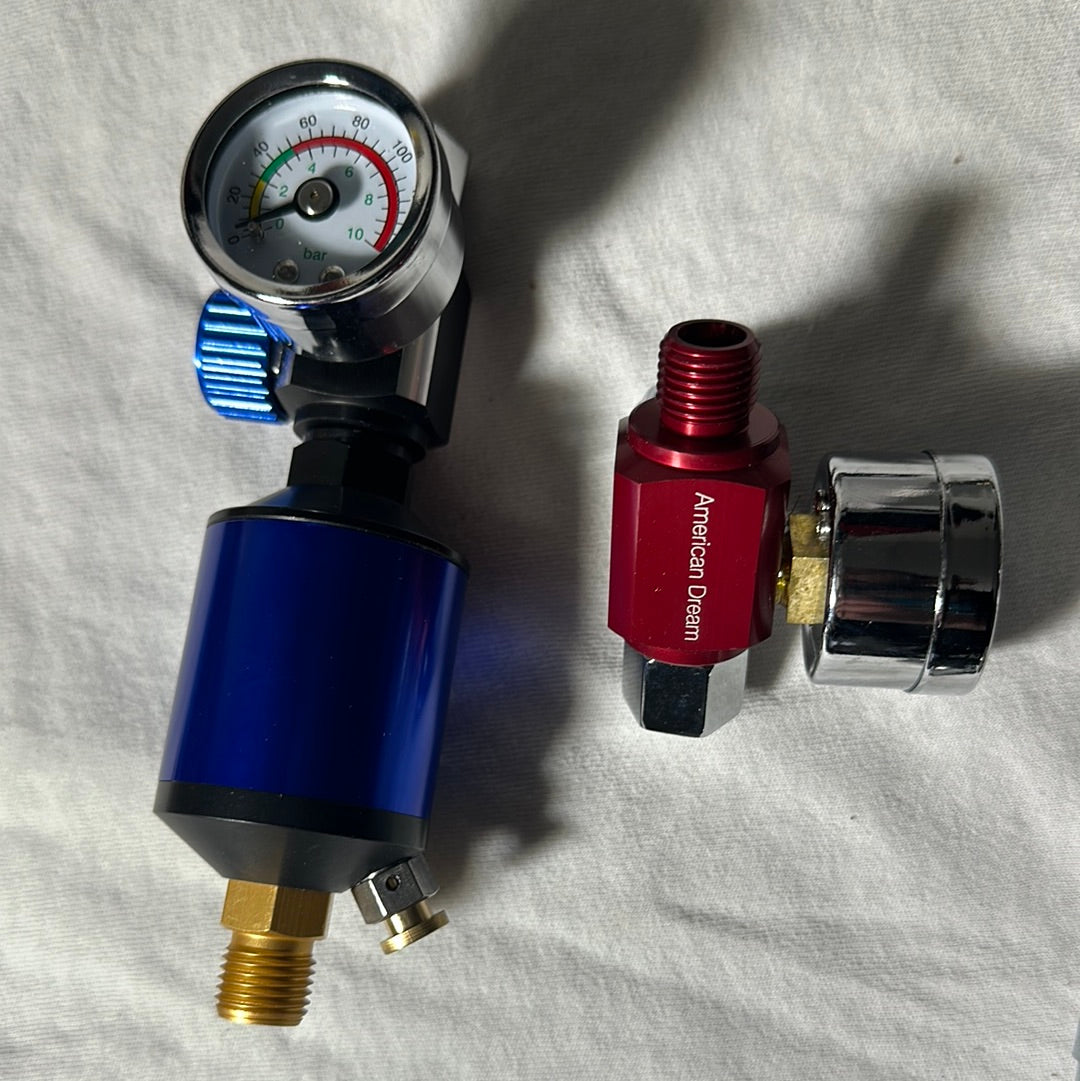 WATER TRAP REGULATOR, Aluminum body, very small compact, GLASS FACE