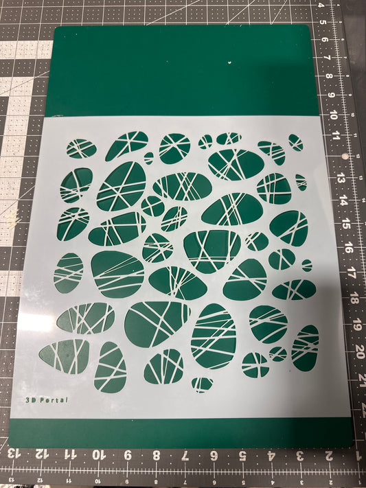 3d Portal Background 12” AIRBRUSH Paint STENCIL Reusable