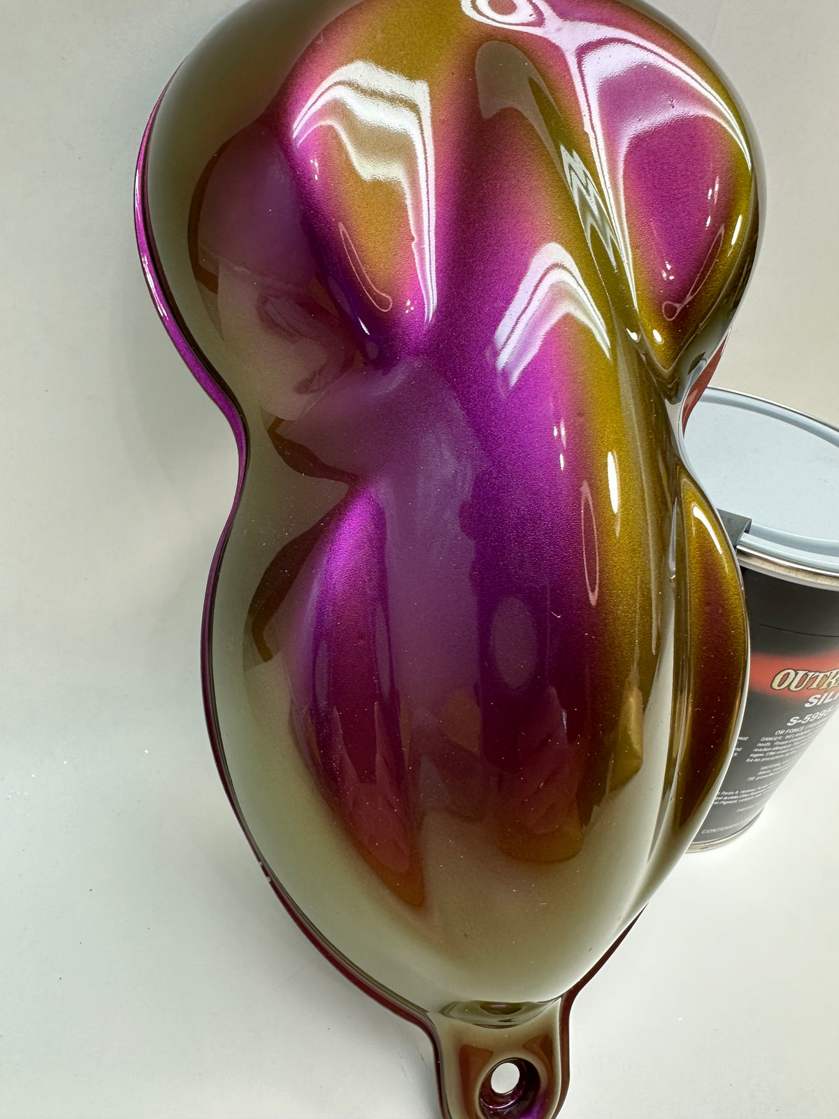 OUTRAGEOUS PURPLE TO GOLD FLIP FLOP PEARL basecoat 1:1 mix