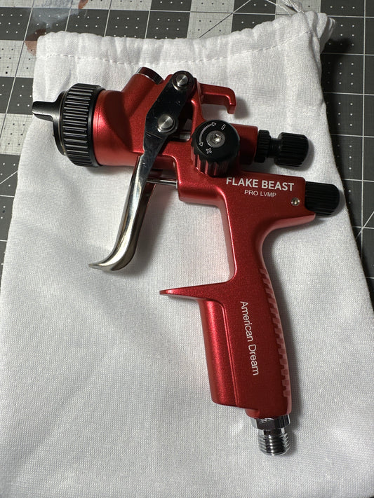 PRESALE!!!  FLAKE BEAST 2.5mm LVMP PAINT GUN SPRAYER for FLAKES, SUPER HIGH BUILD PRIMER, POLYESTER FILLER