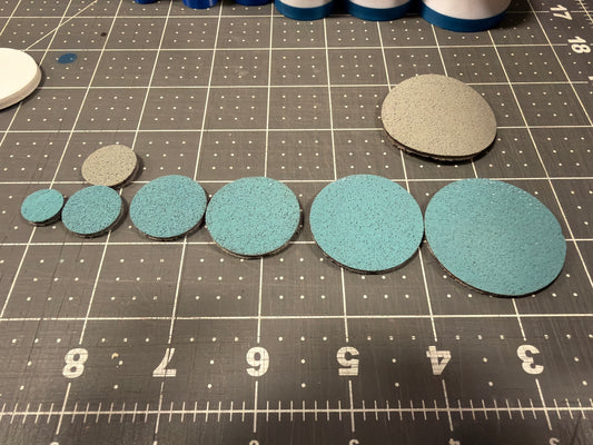 Gold / Silver Leaf Replacement Spinner PADS ONLY, 2 per size (3 and 5k grit)