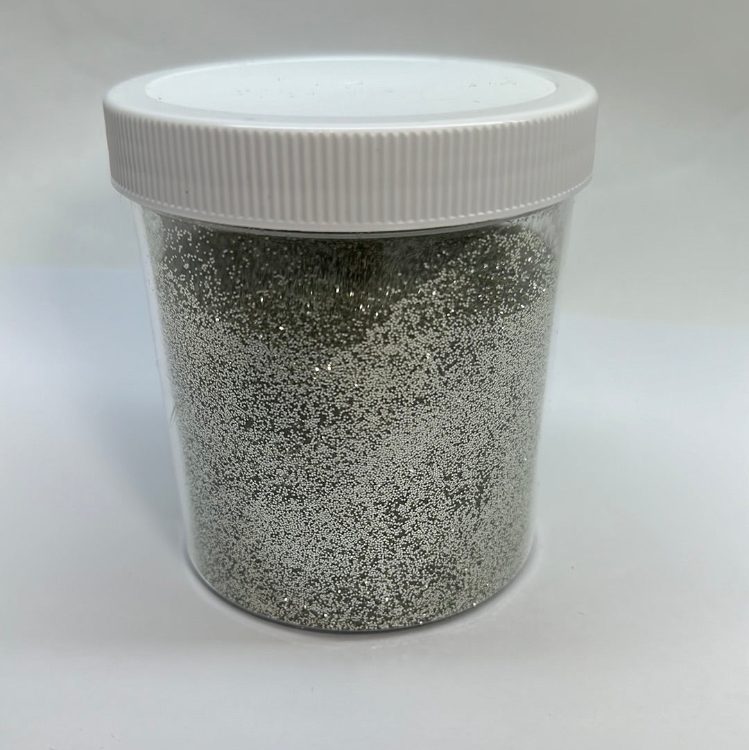 1/2 Lb (8 oz) SILVER / VERY VERY LIGHT GOLD METAL FLAKE  .002 .004 .008 .015 .025   8oz.