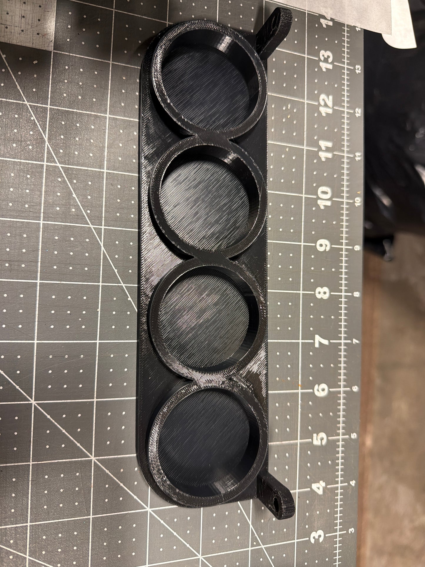 Rack Stand for airbrush paint 4-5oz bottles horizontal holds 4