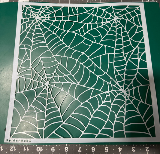 12” Spiderweb Web Webs Background AIRBRUSH Paint STENCIL Reusable