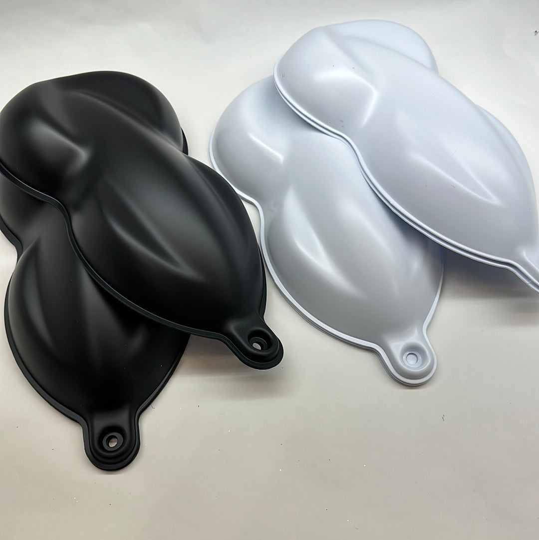 SPEED SHAPES 2pc ONE BLACK ONE WHITE , SPRAYOUT PANEL , TEST COLORS, D ...