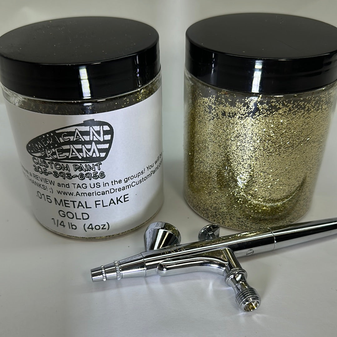 (2oz) GOLD METAL FLAKE  .002 .004 .008 .015