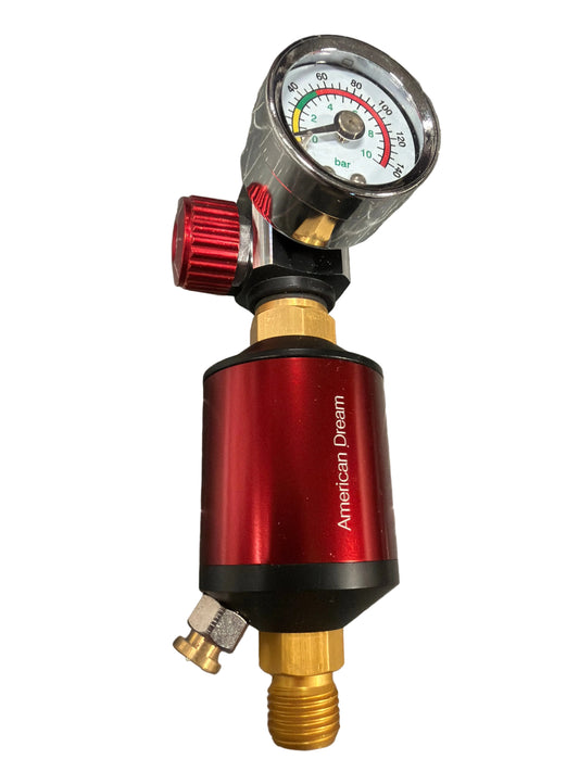 WATER TRAP AIR FILTER REGULATOR 2 in 1, Aluminum, GLASS FACE