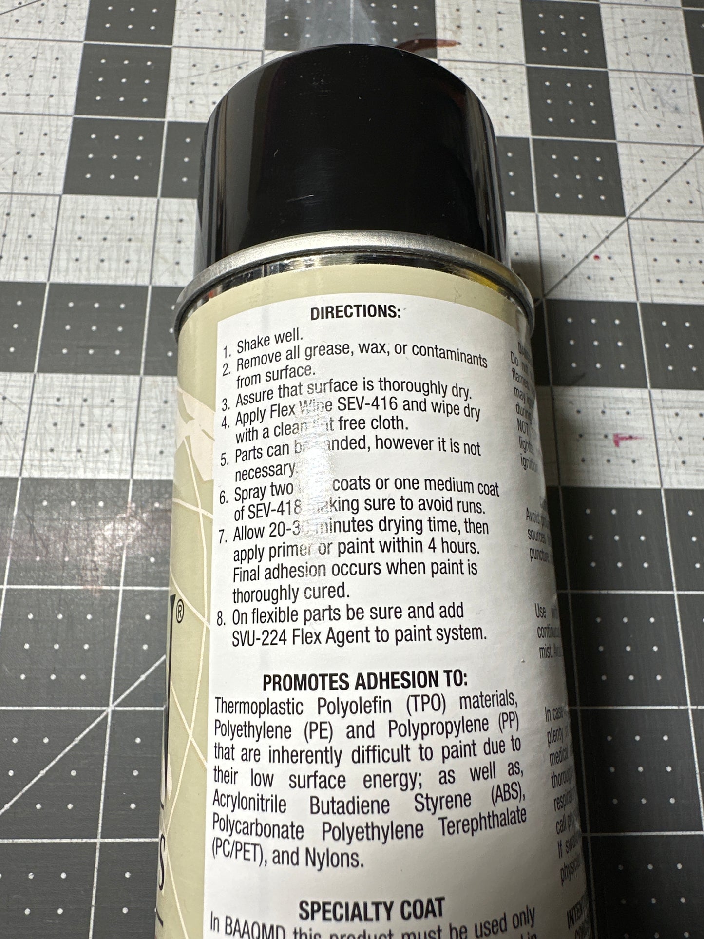 SALE!  Spray Can ADHESION PROMOTER for plastic, fiberglass.  Professional quality