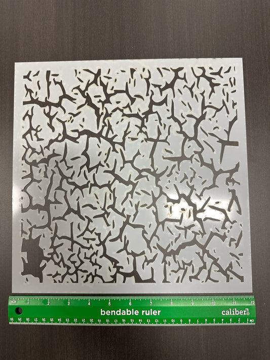 Elephant Skin Jordan texture LG Sheet AIRBRUSH Paint STENCIL Mylar Reusable