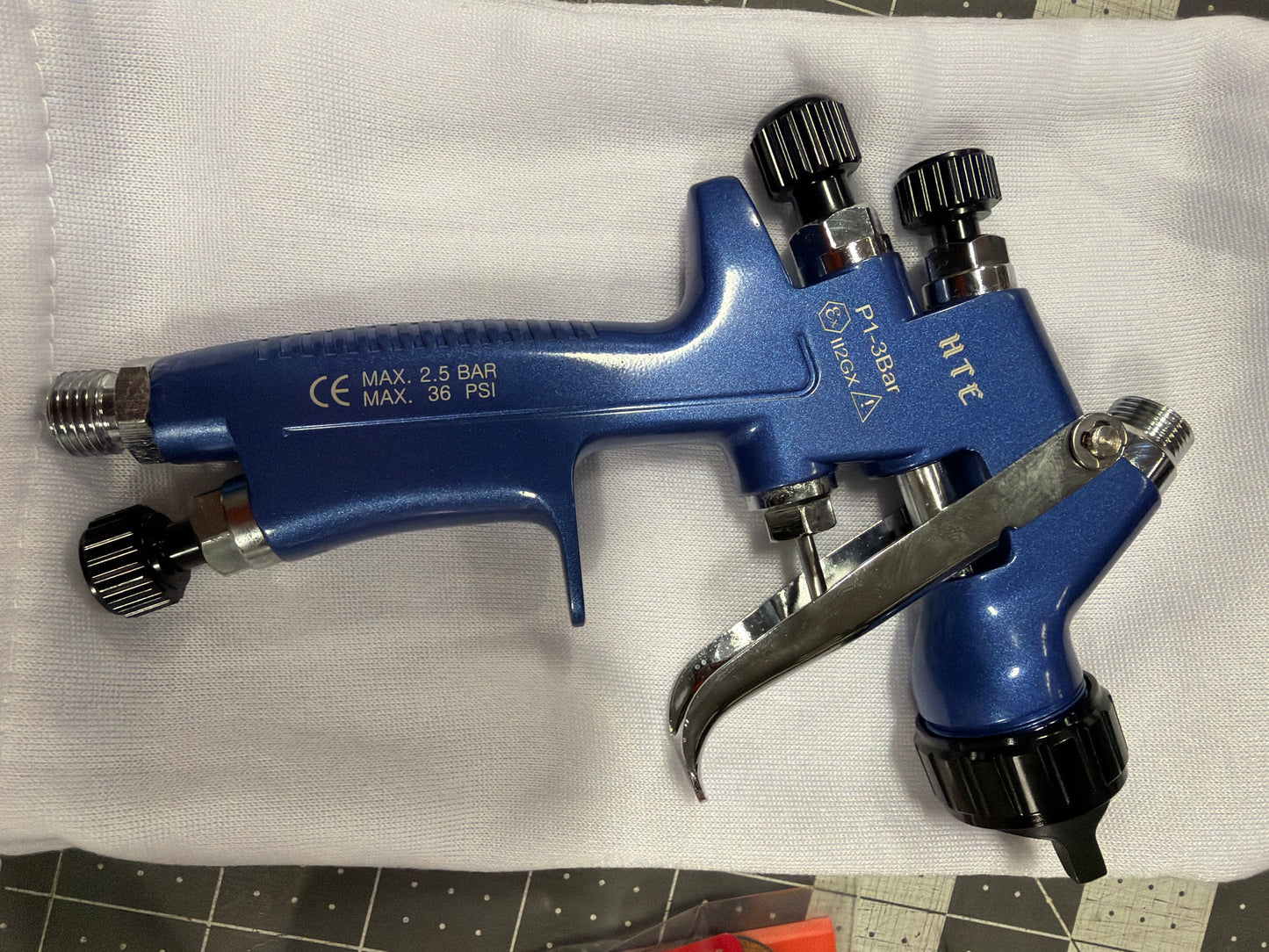 LIL BEAST 0.8mm MINI PAINT GUN SPRAYER for BIKES, GRAPHICS, SMALL PARTS, CERAKOTE, base, clear